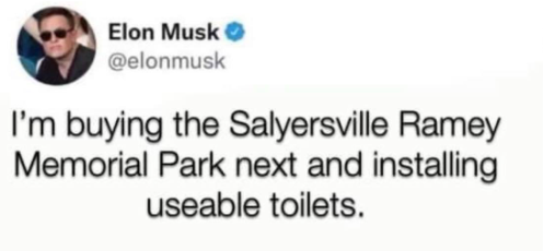 Salyersville Ramey Memorial Park Elon Musk